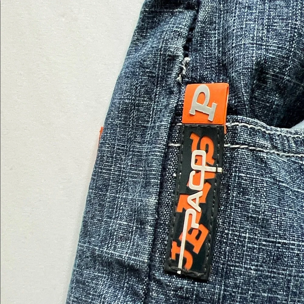 Paco Jean Company Letter Patch Faded jeans Grunge Punk Street 90’s Y2K Kids 6
